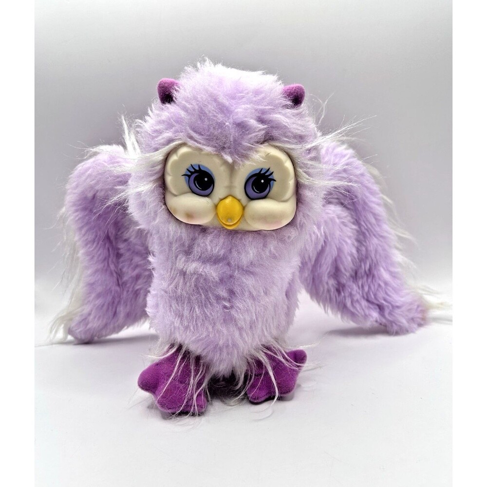 Vintage Wonder Whims Plush Purple Owl PM Rubber Face 1985 Doug & Debby Hennings